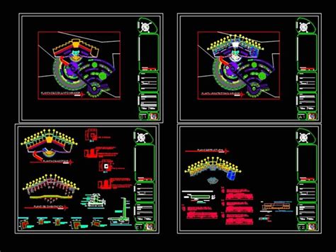 Propuesta De Mirador Turistico En Un Museo En Autocad Librer A Cad