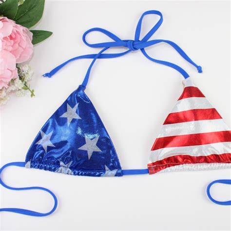 American Flag Bikini Etsy