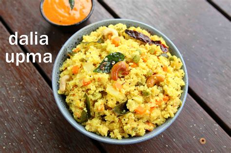 Dalia Upma Recipe Broken Wheat Upma Godhi Upma Or Godhuma Upma