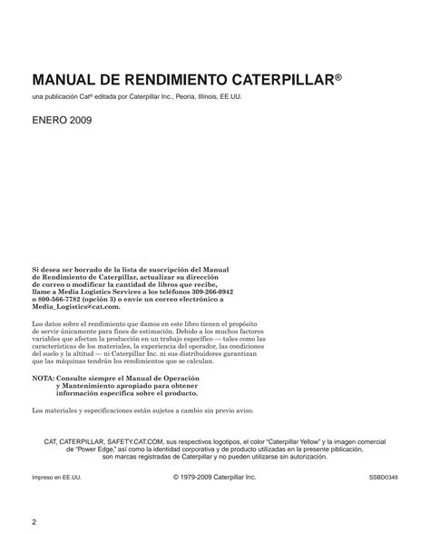 SOLUTION: 49502978 manual de rendimiento caterpillar edicion 39 en ...