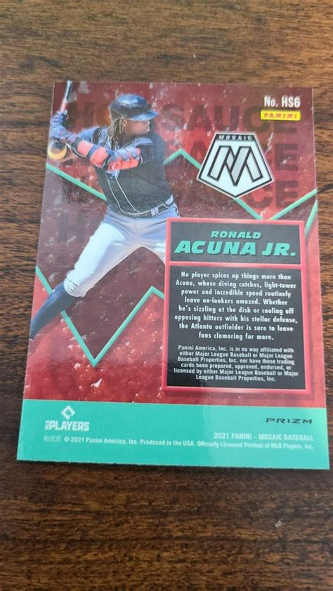 Panini Mosaic HS Ronald Acuna Jr Hot Sauce Mosaic Green EBay