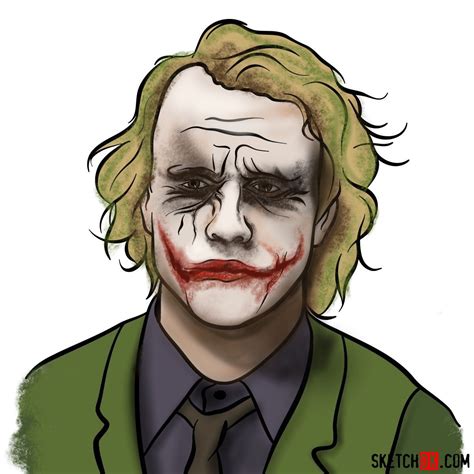 How To Draw Joker Heath Ledger - Statementmath12