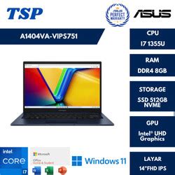 Promo Asus Vivobook A Va Vips Quiet Blue Intel Core I