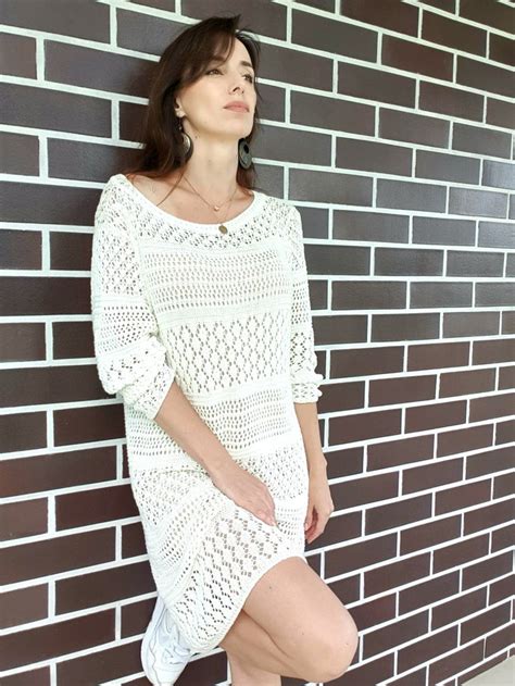 Мастер-класс по вязанию. Туника. Платье. | Платья, Платье с длинным ...