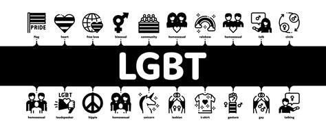 Lgbt Homosexual Gay Minimal Infographic Banner Vector 17573112 Vector