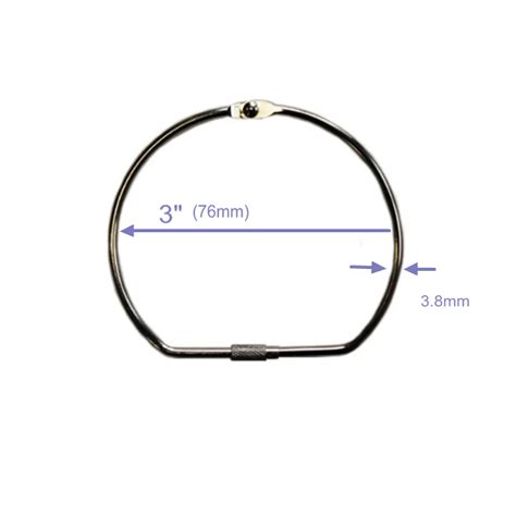 Manufacture 3 Inch Screw Binder Ringmetal Screw Lock Ring For Sale