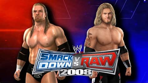 WWE SmackDown Vs Raw 2008 Triple H VS Edge Nintendo DS YouTube