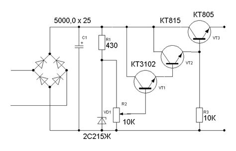 Регулятор напряжения на транзисторе кт805 схема подключения