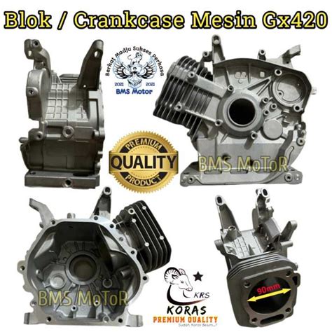 Cylinder Blok Crankcase Bodi Mesin Penggerak Honda Tipe Mesin Gx