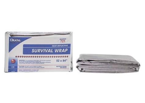 Survival Wrap Blanket Dukal™ Corporation Fire And Emergency Blankets