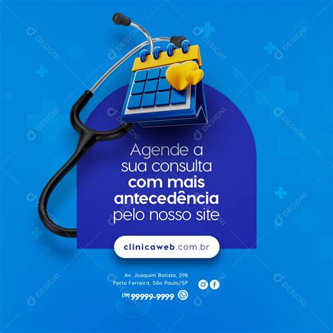 Agenda A Sua Consulta Mais Anteced Ncia Cl Nica M Dica Social Media