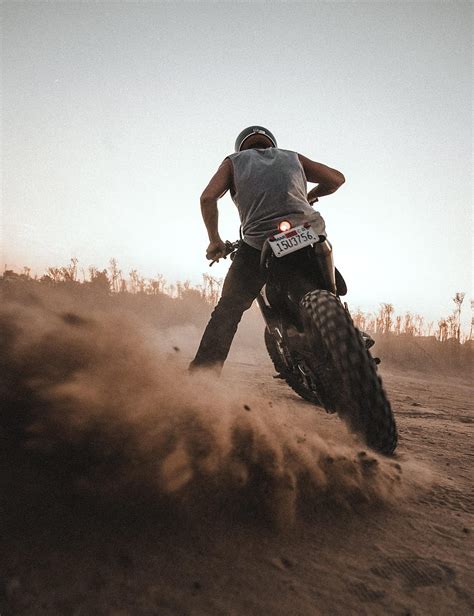 Motorcycles Motorcyclist Motorcycle Bike Dust Wheel HD Phone