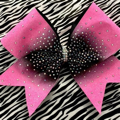 Hot Pink Cheer Bows Etsy