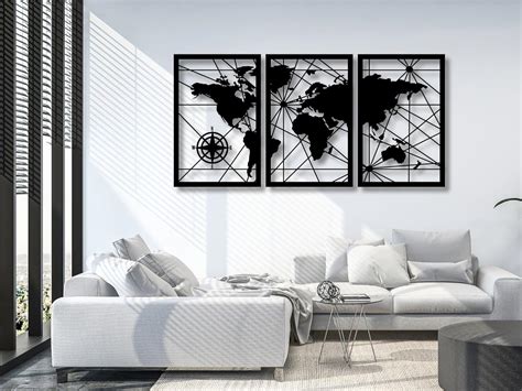 Amazon Vailla World Map Wood Wall Art Decor Large Wall Hanging