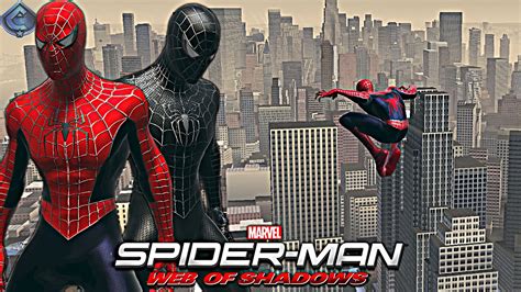 Spider Man Web Of Shadows Raimi Red And Black Suit Free Roam