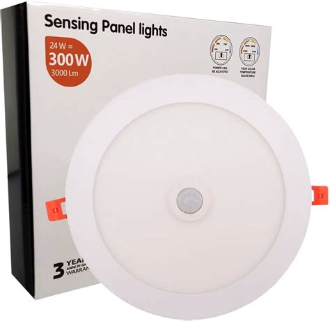 Downlight Circular Led Techo Sensor De Movimiento W X Mm Cct