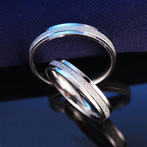 Bagues en argent pour homme et femme bijoux de Couple à la mode