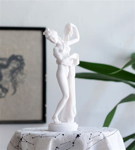 Tanagra Statue Ancient Greek Naked Woman Marble Home Decor Etsy