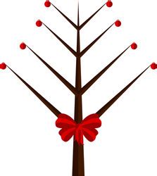 Naked Christmas Tree Vector Images