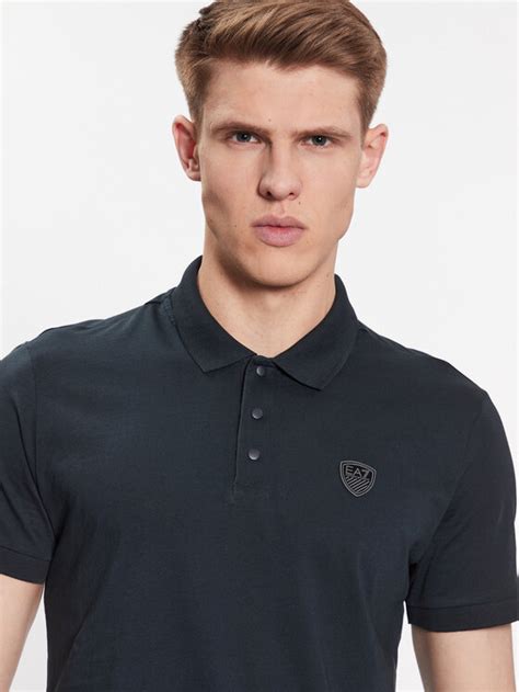 Ea Emporio Armani Polo Rpf Pjntz Granatowy Regular Fit Modivo Pl