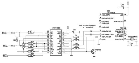 Схемы подключения PIC контроллера к линии RS-485