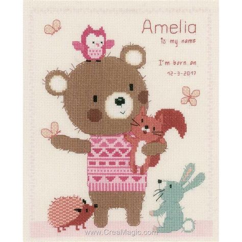 Broderie Baby Amis Animaux PN 0155769 De Vervaco