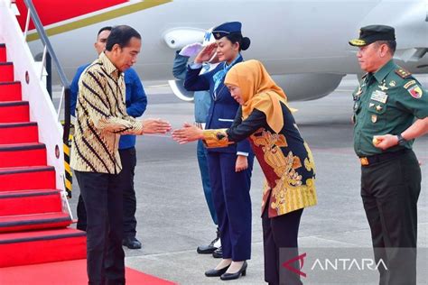 Presiden Jokowi Tiba Di Jatim Untuk Kunjungan Kerja Antara News