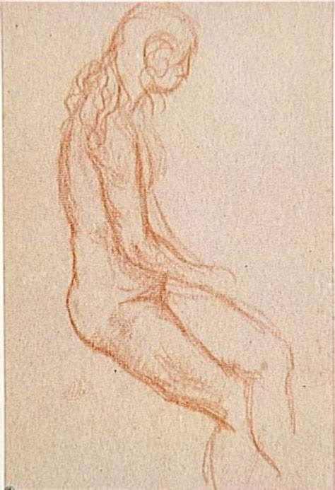 Jeune femme nue assise les cheveux dénoués Aristide Maillol Musée