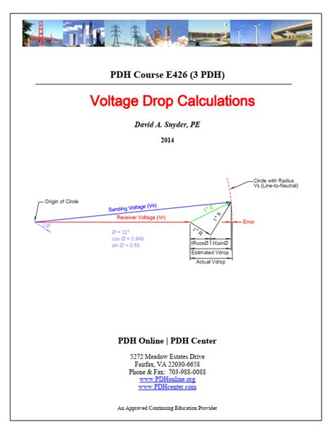 Voltage Drop Calculations Formulas Phasor Diagram And Real World