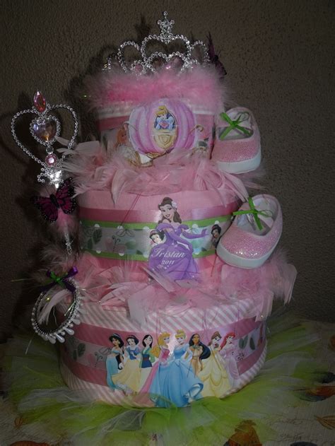 Disney Princess Diaper Cake With Tutu By Tammy Lively Princess Diaper