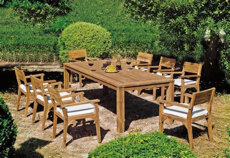 Mesa Madera Teka Windsor 250 de Hevea Jardín Terraza Madera