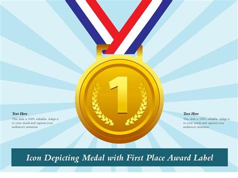 icon depicting medal   place award label