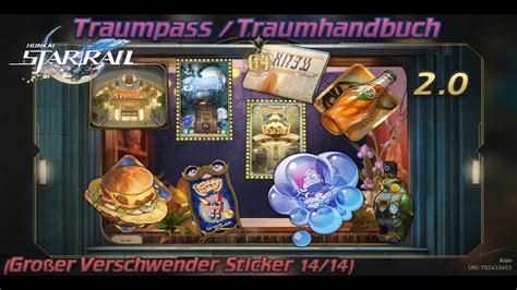 Honkai Star Rail Traumpass Traumhandbuch Gro Er Verschwender