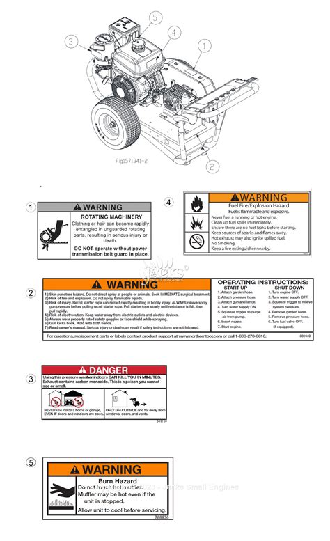 Northstar 1571341a Parts Diagram For Safety Labeling