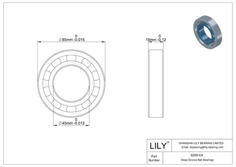 C General Deep Groove Ball Bearing Fag Lily Bearing