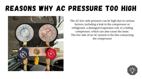 Ac Low Side Pressure Too High Causes Fixes Explained Sl