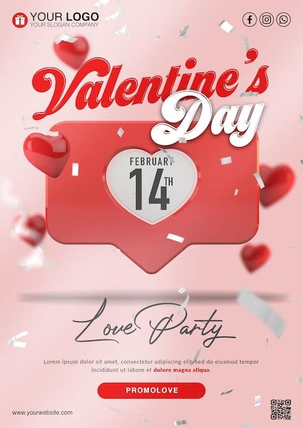 Premium PSD Valentines Day Flyer Template