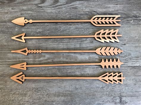 Set of 5 Wooden Arrows – Novel Wares