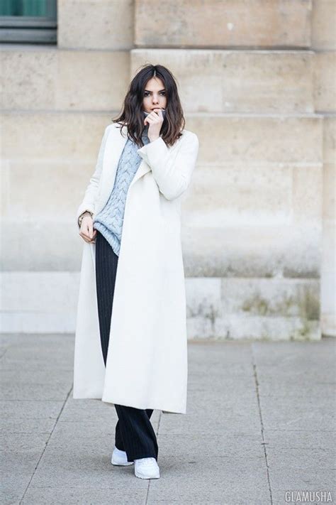 С чем носить белое пальто? 30 фото модных образов | Coat fashion ...