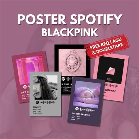 Jual Poster Spotify Blackpink Poster Aesthetic A Poster Dinding