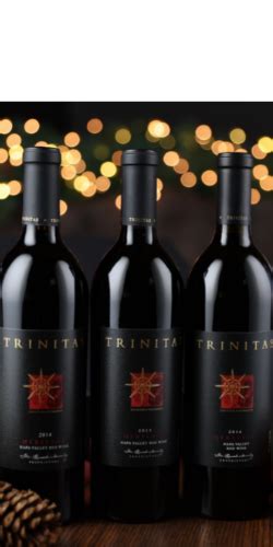 Holiday Gifts Trinitas Cellars Located In Napa Valley Pinot Noir