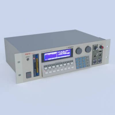 Akai S-1000 Sampler 3D Model by GMArtworks