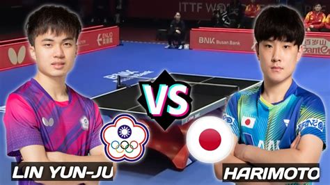 Tomokazu Harimoto Vs Lin Yun Ju Ittf Worlds Busan Youtube