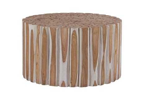Round Teak End Table By Ibolili Table End Tables Wood End Tables