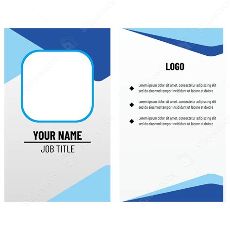 Employee Id Card Template Photo Free Word Template