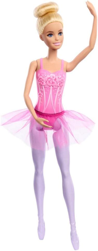 Amazon Barbie Ballerina Doll Blonde Fashion Doll Wearing Purple Removable Tutu Posed With
