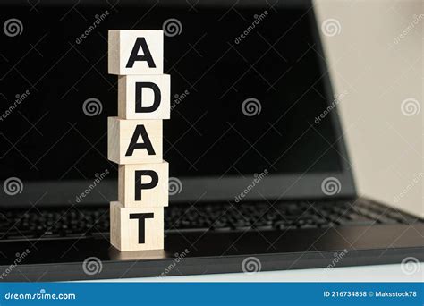 Adaptar Word Hecho Con Bloques De Construcci N En El Teclado Negro Una