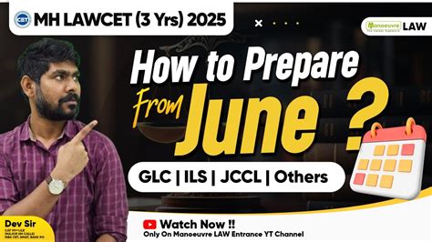 MH LAWCET 3 Yrs 2025 How To Prepare From June Onwards Preparation