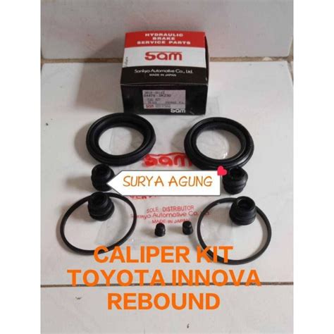 Caliper Kit Rubber Seal Front Disc Brake Toyota Innova Reborn Shopee