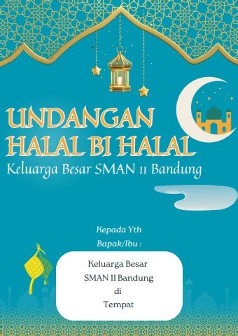 Undangan Halal Bihalal Keluarga Besar Sman Bandung